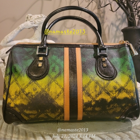 L.A.M.B. By Gwen Stefani Tie-Die Speedy Satchel Luxury Designer Handbag #11 - Picture 7 of 16